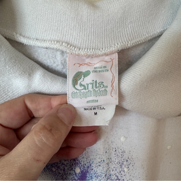 Vintage Grits 90s Alaska Polar Bears Sweatshirt Collared - Picture 6 of 7